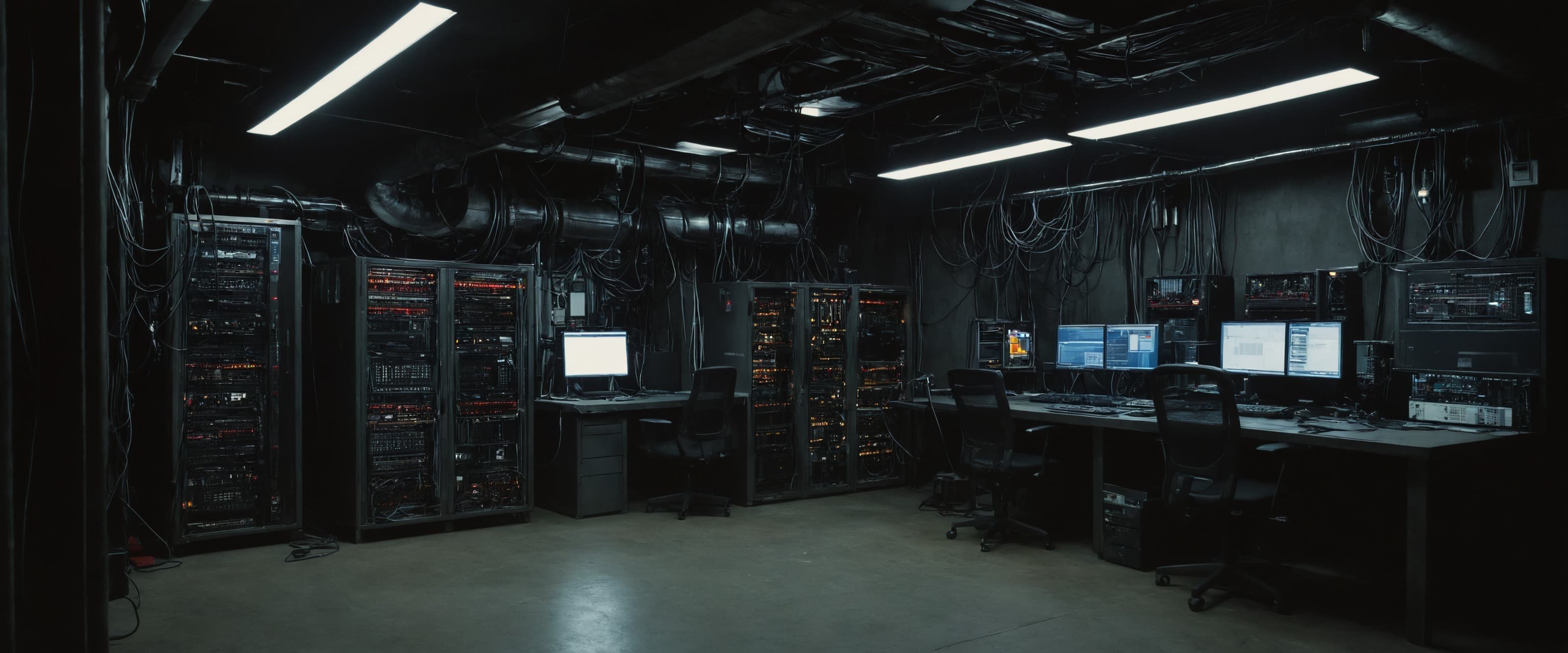 Server room with racks — the lab where we ship