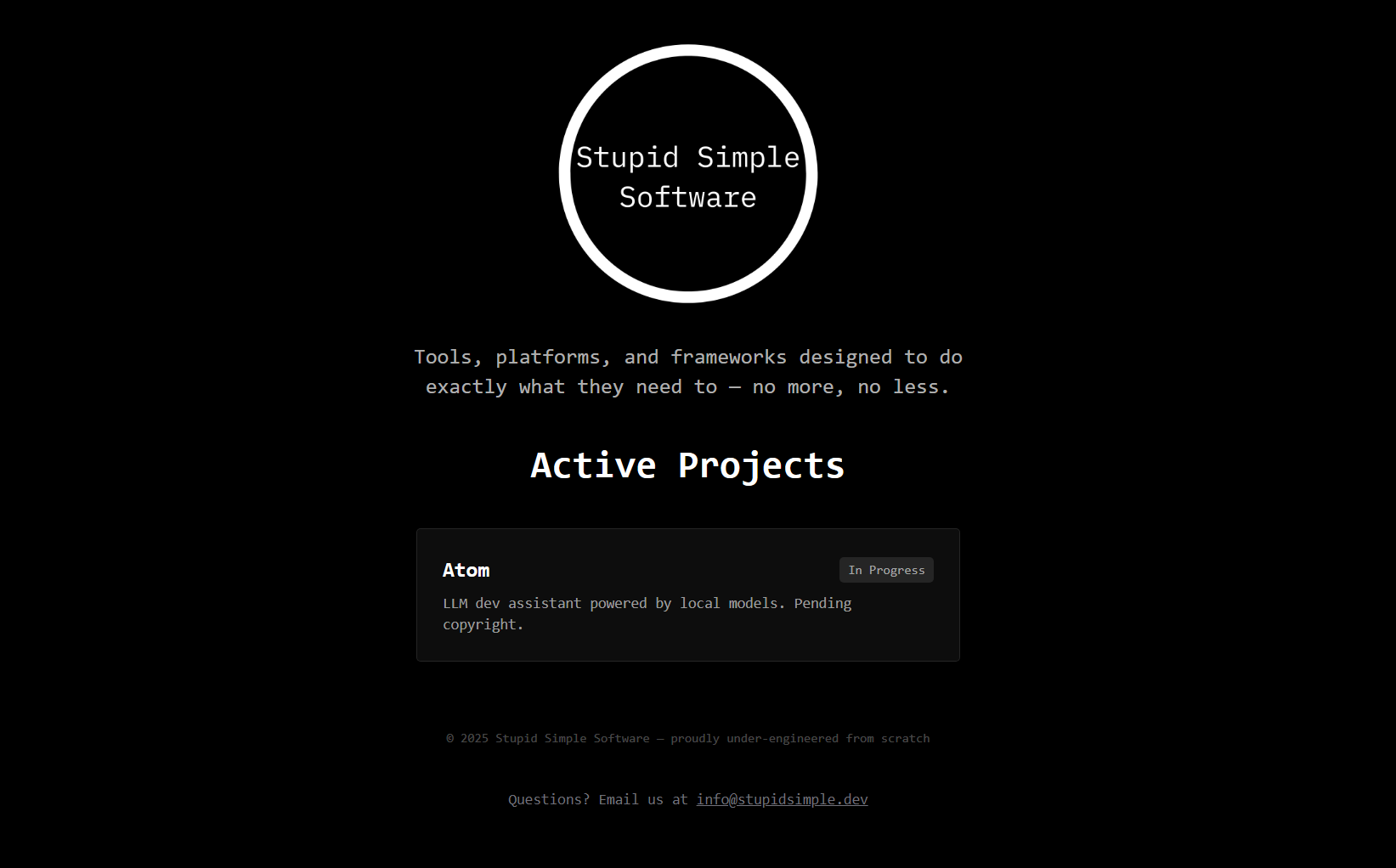 Stupid Simple Software preview